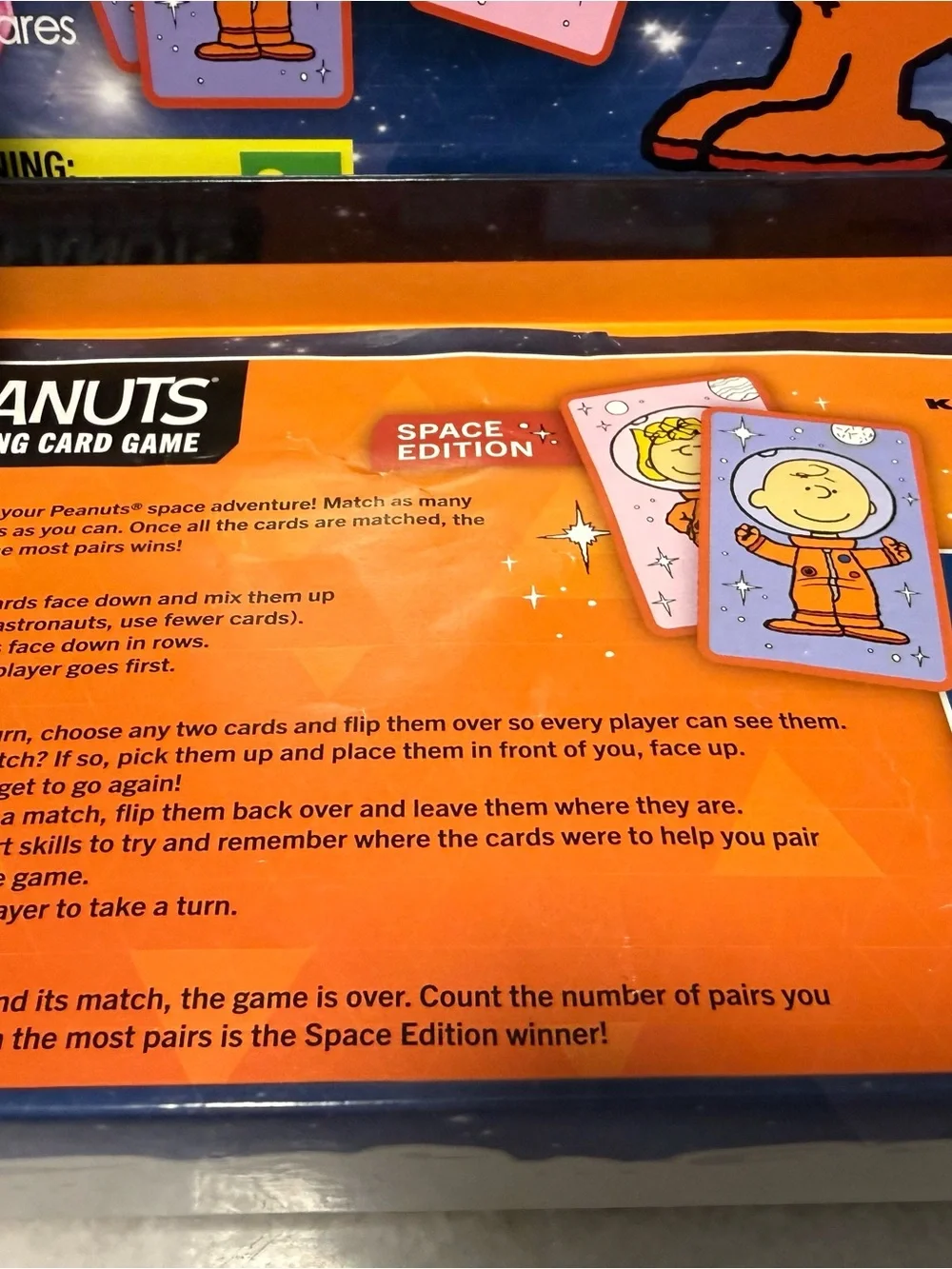 Peanuts Space Card Game - Pink & Purple Art Cards